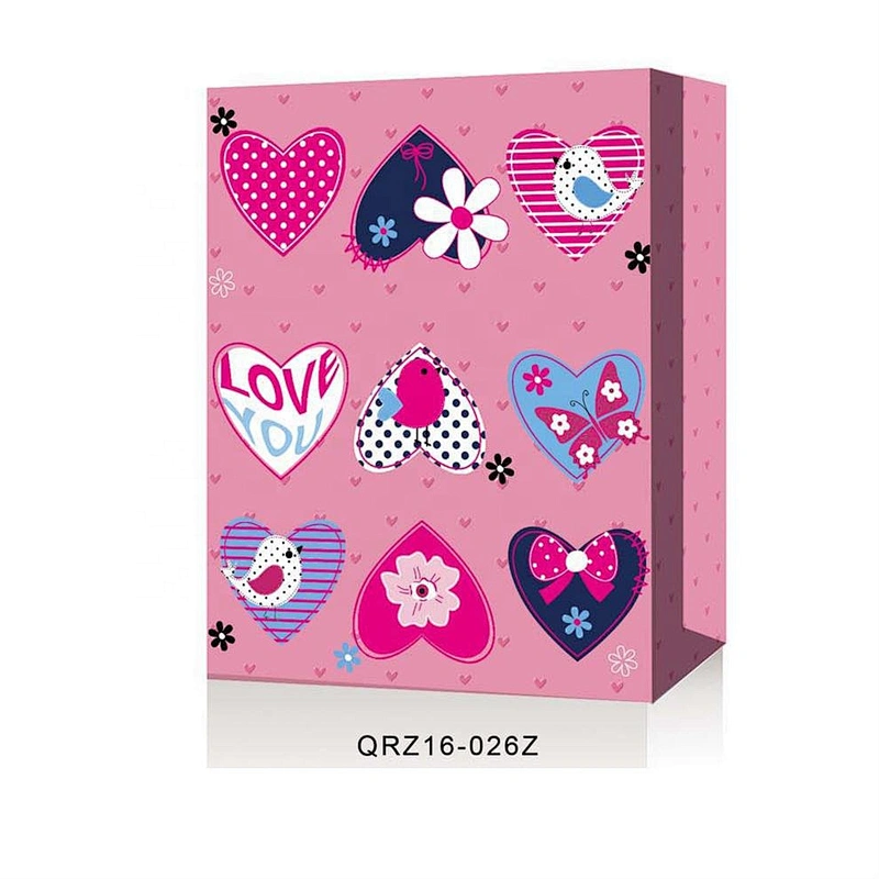 Newest sale Valentine's Day gift bag unique design heart pattern Packaging