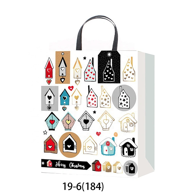 Best china low price White gift packaging Bag Good style Various Christmas gift bag Packaging