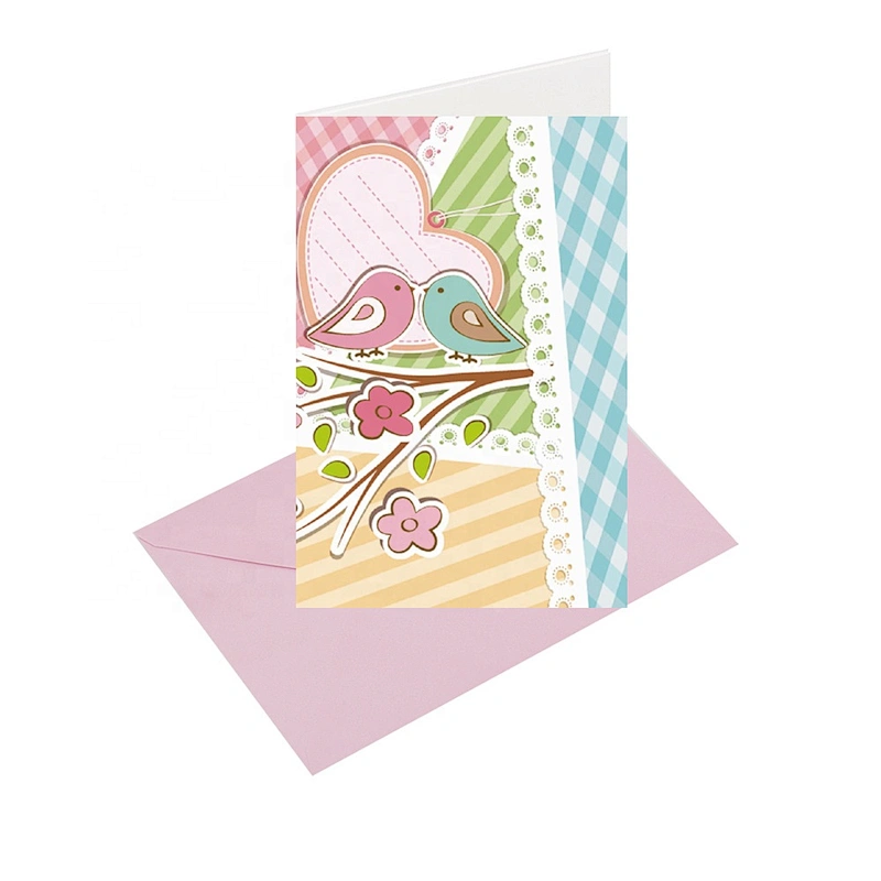 Myway Greeting Card Printing Customized Blank Handmade Tamil Love Greeting Card Cartoon Gift Custom Letters Europe Craft Toxic