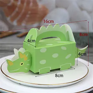 lovely dinosaur  paper box CMYK printing design for packaging gifts