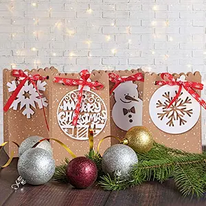 Customize Design Xmas Shopping Paper Bag Printing Gift Custom OEM Craft Gsm Item Time Industrial Surface Packaging Pcs