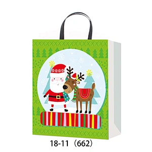 China custom fashion gift packaging Bag Good style Packaging bag with Santa Claus pattern