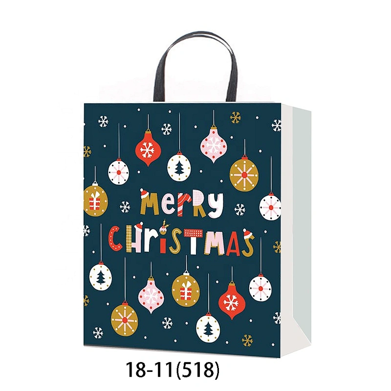 New arrived high quality fashion gift packaging Bag Good style Various Christmas Coated Paper bag Packaging