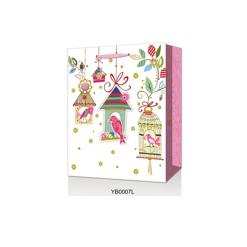 Best selling Birthday gift bag Latest hot selling Pink paper Packaging
