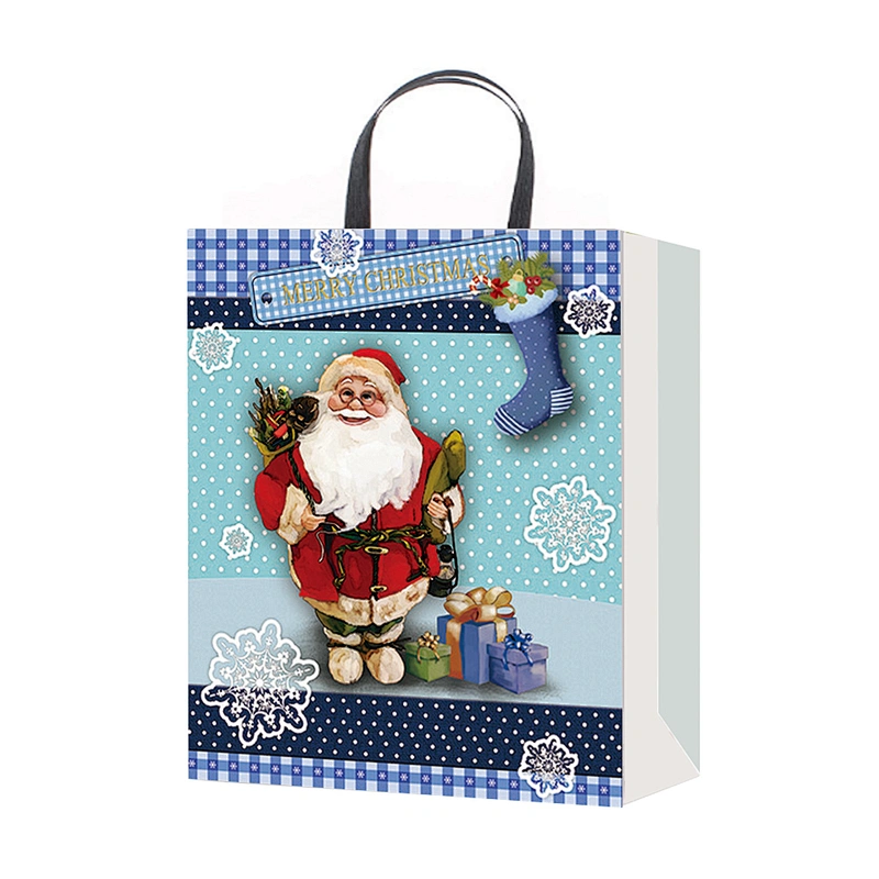 Paper Bag Gift Bags Christmas With  Customized Logo Gift Packaging Bag Various