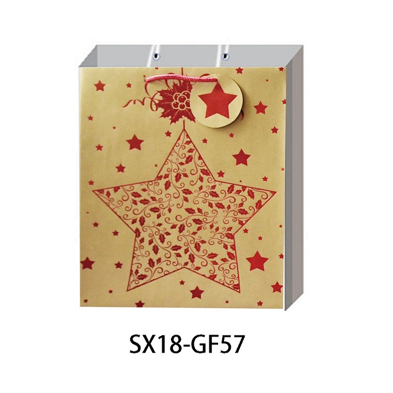 Premium quality Christmas gift Bag Competitive price Kraft Hand Length Handle Packaging