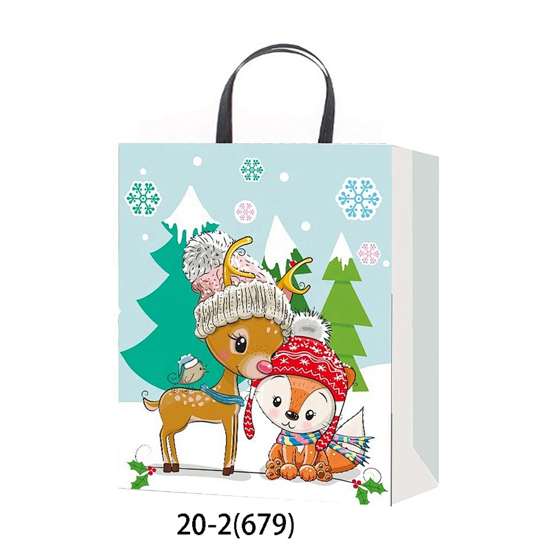 Christmas Paper Bag Gift Bags   Customized Logo Gift Packaging Bag Various Christmas