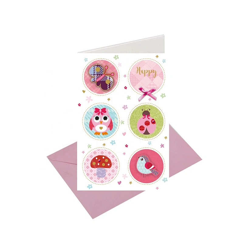 Cheap promotional gift Thank You Cards  With  Logo Latest  Christmas greeting Paper Card Bamboo Umbrella