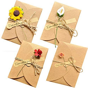 Thankyou Greeting Cards Gift Printing Flowers Glitter Hot Europe Time Pattern Pcs THANKSGIVING Foil Stamp Feature Eco