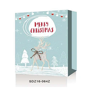 Shopping paper Gift Bags Christmas Packing With Logo Popular Gift Packaging Bag Various Christmas Gift Bag Packaging