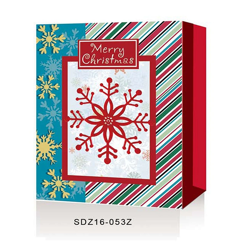 Christmas Packing Shopping paper Gift Bags With Logo Popular Gift Packaging Bag Various Christmas Gift Bag Packaging