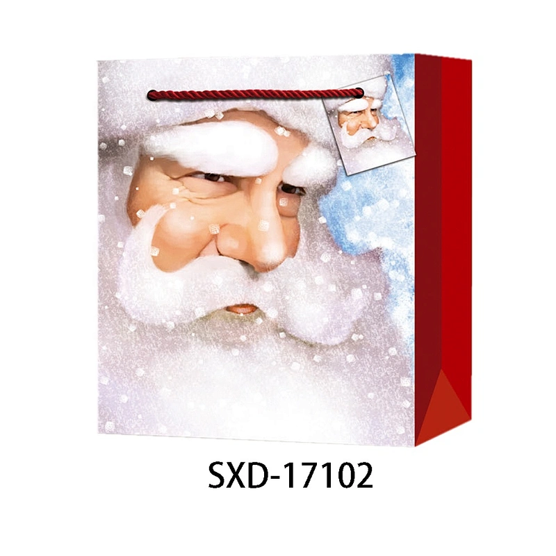 Hot sale classic gift Coated Paper Santa Claus Bag Best china low price Various Christmas gift bag Packaging