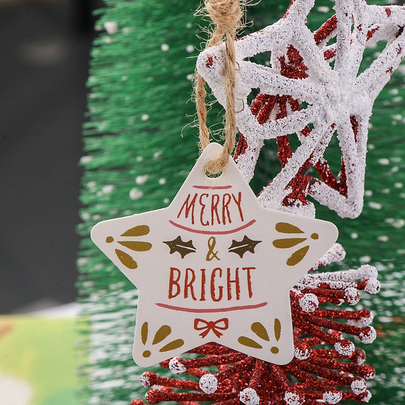 Hot sales Christmas design gift tags with CMYK and hot stamping for decorate
