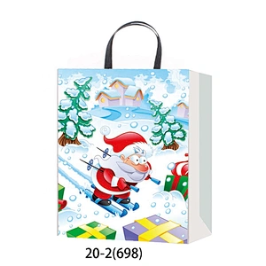 Hot Selling Christmas Paper Bag Gift Bags With  Customized Logo Gift Packaging Bag Various Christmas