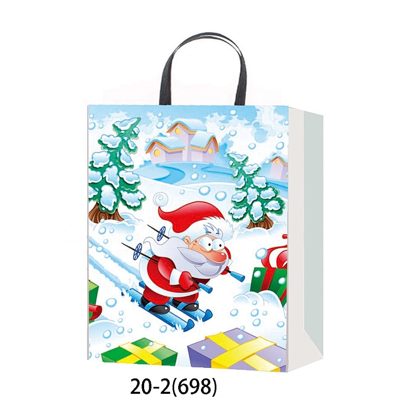 Hot Selling Christmas Paper Bag Gift Bags With  Customized Logo Gift Packaging Bag Various Christmas