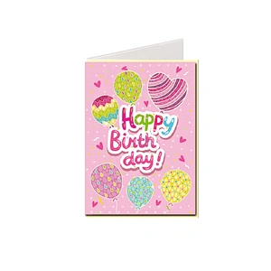 Myway Greeting Card Printing Customized Blank Handmade Tamil Love Greeting Card Cartoon Gift Custom Letters Europe Craft Toxic