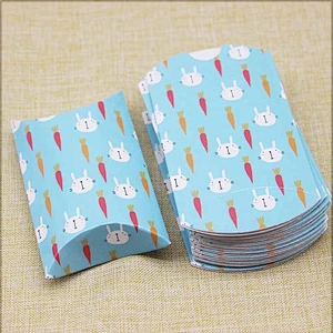 hot sales pillow paper box CMYK printing Xmas design for packaging gifts