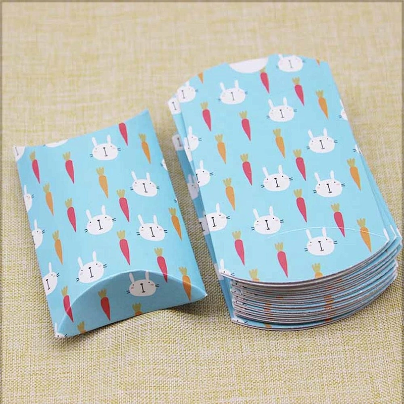hot sales pillow paper box CMYK printing Xmas design for packaging gifts