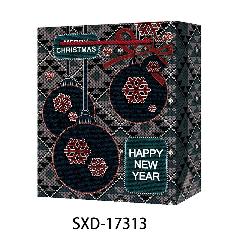 Christmas Paper Bag Gift Bags With  Customized Logo Gift Packaging Bag Various Christmas