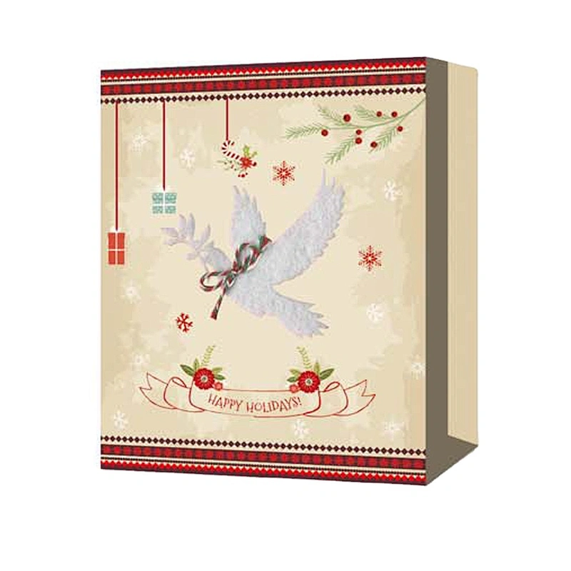 Christmas Paper Bag Gift Bags With  Customized Logo Gift Packaging Bag Various