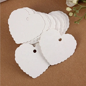 Surprise price hot sales gift tags with heart shape kraft paper for packing gifts