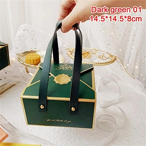 Hot sales paper boxes CMYK printing with matte lamination and PU handle for gifts packaging