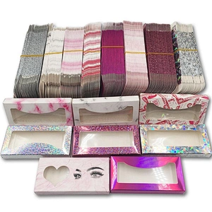 Hot sales clear window printing box for packing eyelash and other jewelry and gifts