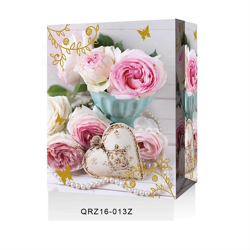 Wholesale modern design gift packaging Bag Great price Rose pattern Packaging