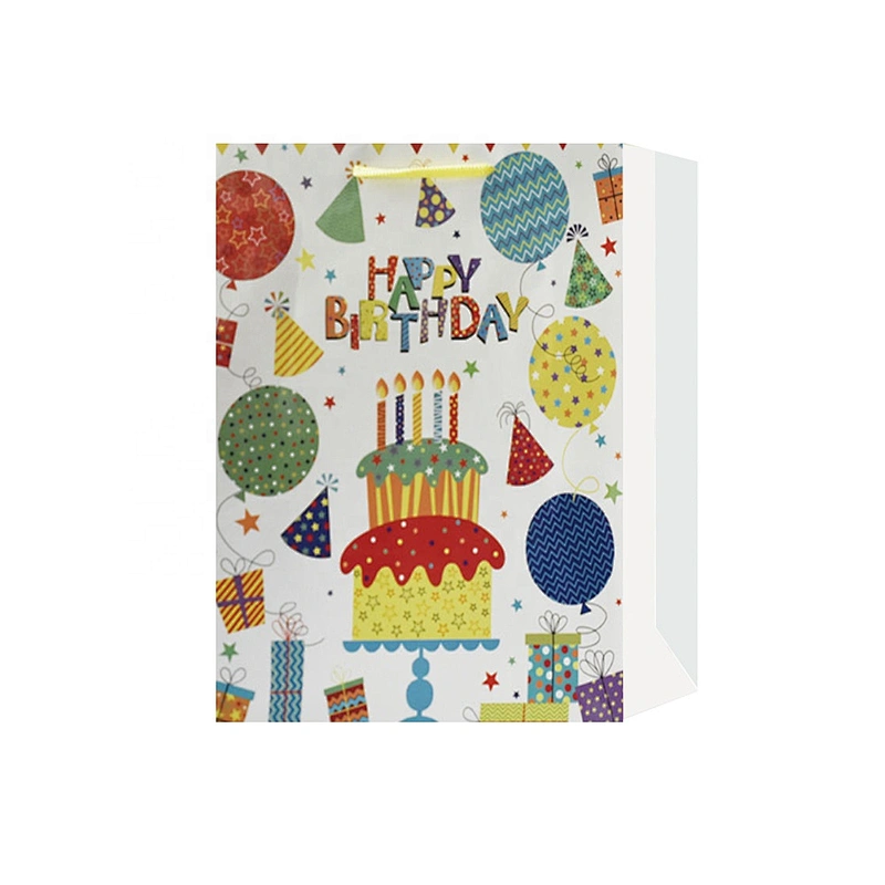 Promotional sale Birthday gift bag for children Customized good quality Kraft paper Packaging