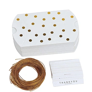 Hot products pillow paper box gold gold point stamping Xmas design for packaging gifts