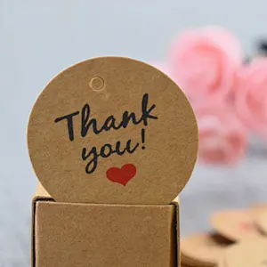 hot sales gift tags with hot stamping kraft paper for packing gifts and accessories
