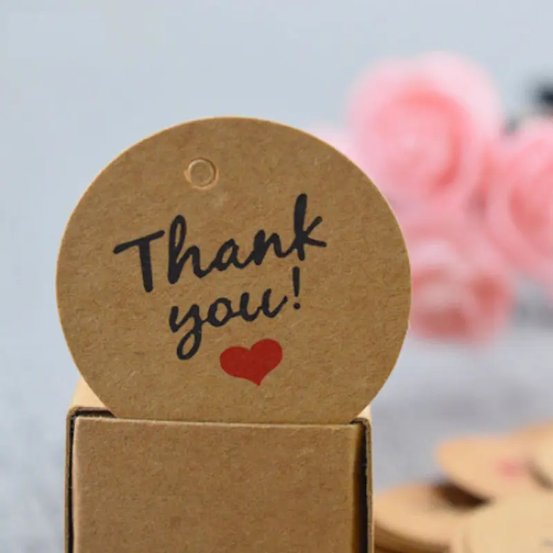 hot sales gift tags with hot stamping kraft paper for packing gifts and accessories