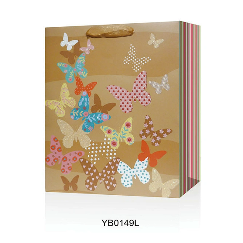 Best Selling High Quality Geometric Design 210gsm C1S Paper Gift Bags with Flat Paper Handles Custom Handmade Customized