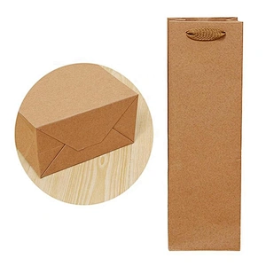 Surprise price hot sales kraft paper bag with for packing wine and other gifts