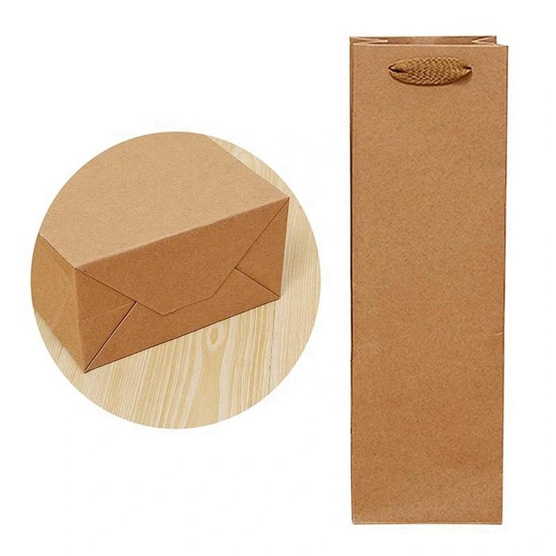 Surprise price hot sales kraft paper bag with for packing wine and other gifts