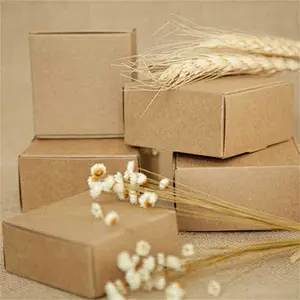 Surprise price paper boxes with kraft or black and white cardboard for gifts packaging