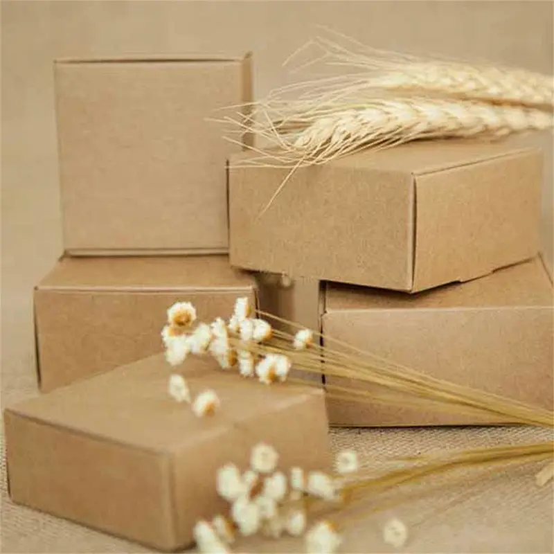 Surprise price paper boxes with kraft or black and white cardboard for gifts packaging