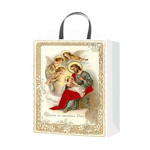 Factory newest quality Hand Length Handle packaging Bag beautiful Various Christmas gift bag Packaging