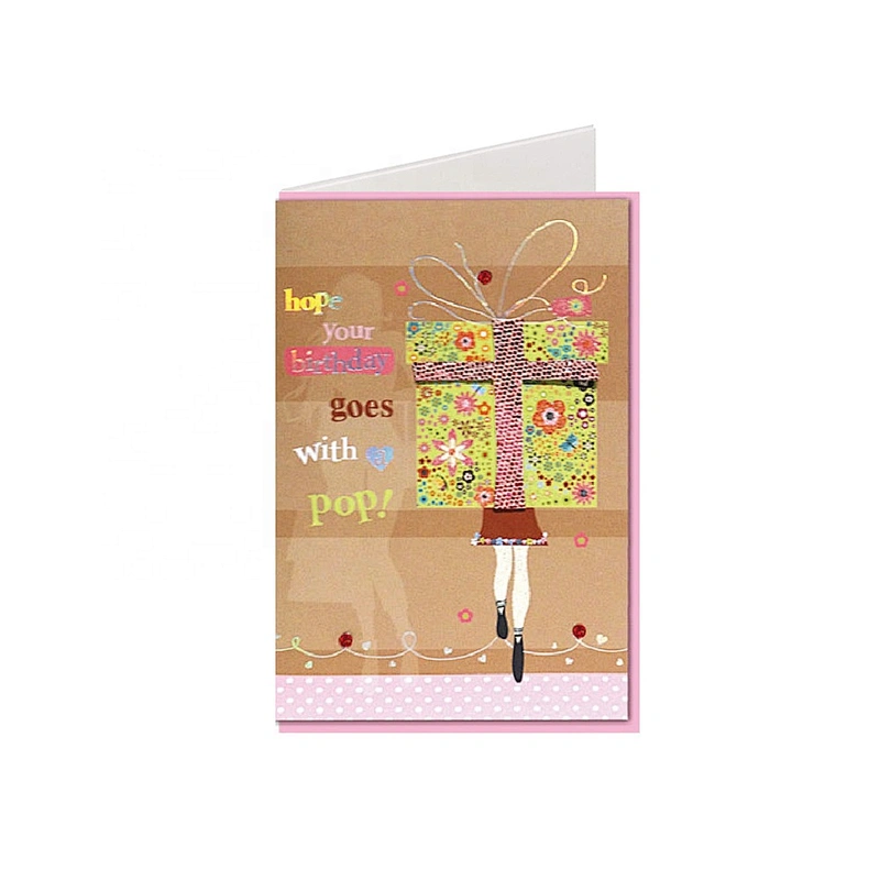Bright Colorful Thankyou Greeting Cards Printing Flowers Glitter Hot Europe Time Pattern Pcs THANKSGIVING Foil Stamp Feature Eco