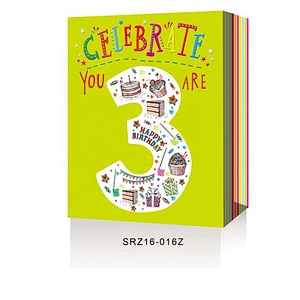 China wholesale Birthday gift bag Customized good quality Digital pattern paper Packaging