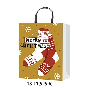 New arrived high quality fashion gift packaging Bag Good style Various Christmas Coated Paper bag Packaging