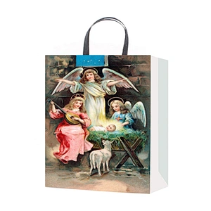 Factory newest quality Hand Length Handle packaging Bag beautiful Various Christmas gift bag Packaging