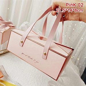 Hot sales paper boxes CMYK printing with matte lamination and PU handle for gifts packaging