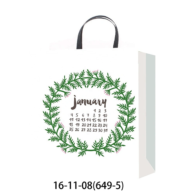 Christmas Shopping paper Gift BagsWith  Logo Gift Packaging Bag Various Christmas Cement Bag