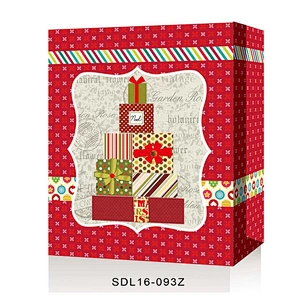 Custom oem china gift  Hand Length Handle packaging Bag Good style Christmas gift bag Packaging