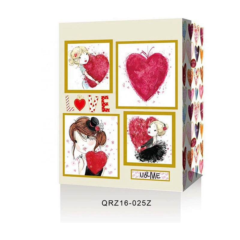 Newest sale Valentine's Day gift bag unique design heart pattern Packaging