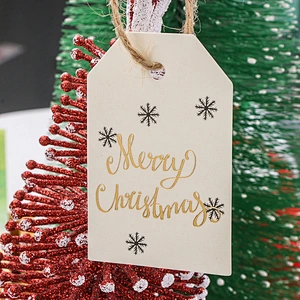 Hot sales Christmas design gift tags with CMYK and hot stamping for decorate