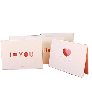 Thankyou Greeting Cards Craft Printing Flowers Glitter H THANKSGIVING Foil Stamp With Logo