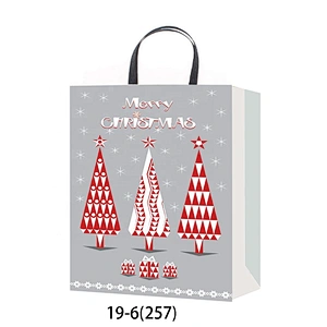 High quality custom color Snowflake pattern gift packaging Bag Good style Various Christmas gift bag Packaging