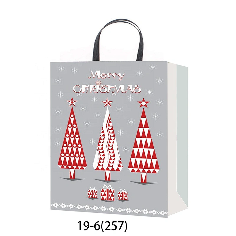 High quality custom color Snowflake pattern gift packaging Bag Good style Various Christmas gift bag Packaging